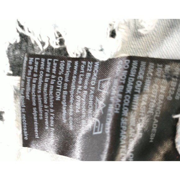 Southpole Men's Distressed Denim Jacket Blue M Button Front Acid Wash - Picture 5 of 16